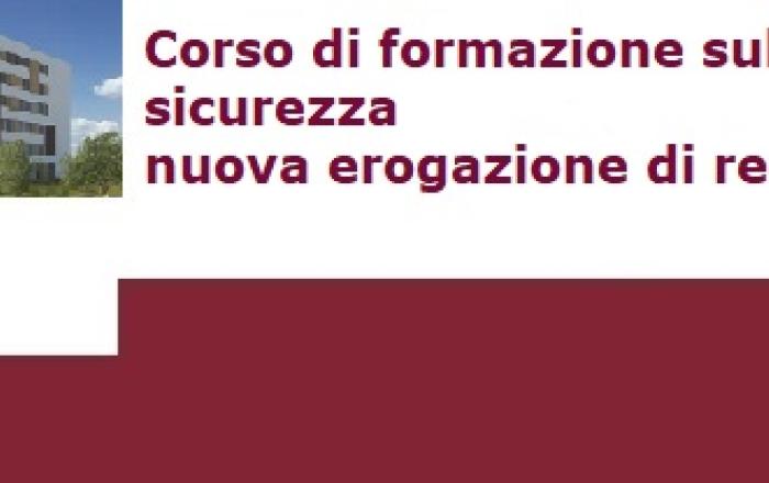 Corso di formazione sulla sicurezza – nuova erogazione di recupero