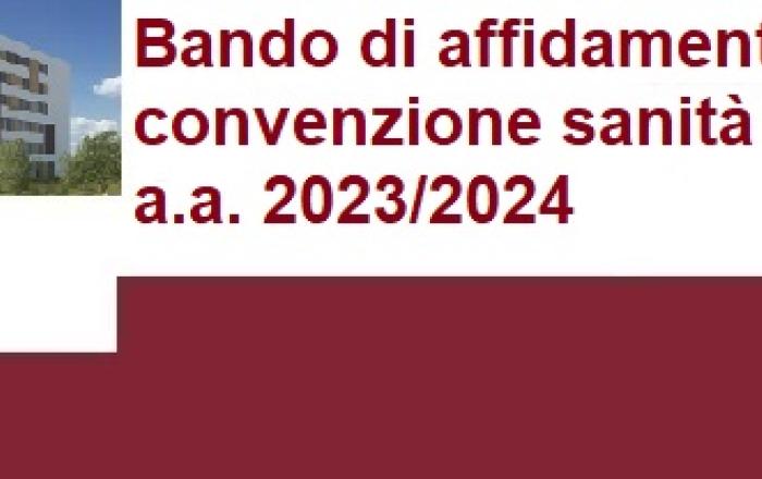  Bando affidamento insegnamenti in convenzione sanità a.a. 2023/2024