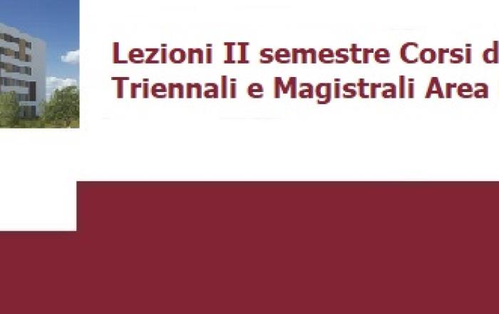 Lezioni II semestre Corsi di Laurea Triennali e Magistrali area P
