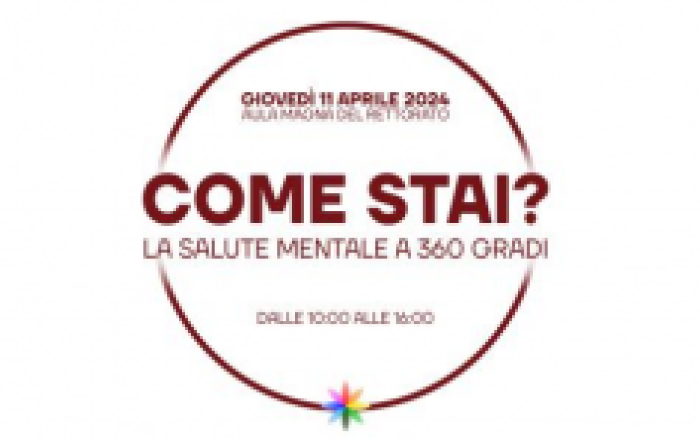 INIZIATIVE CULTURALI E SOCIALI DEGLI STUDENTI - Come stai? La salute mentale a 360 gradi