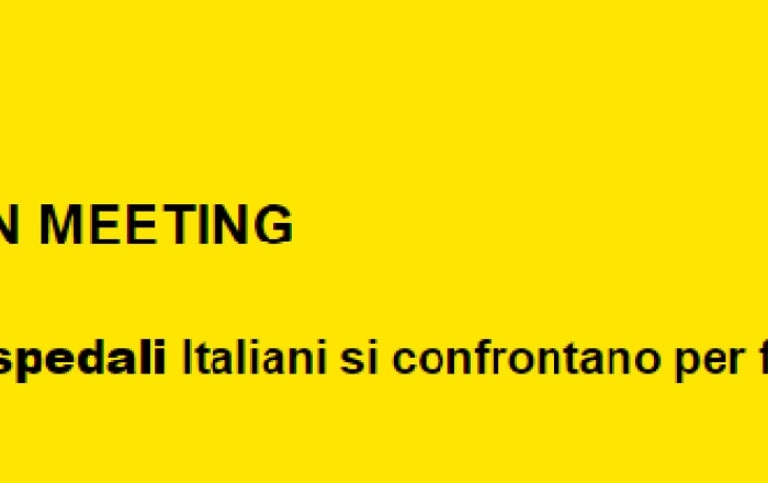 I Grandi Ospedali Italiani si confrontano per fare Sistema